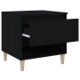 Mesitas de noche 2 uds contrachapada negro 50x46x50 cm