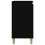 Mesitas de noche 2 uds madera contrachapada negro 40x35x70 cm