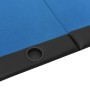 Mesa de póquer plegable para 10 jugadores azul 206x106x75 cm