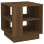 Mesa de centro madera de ingeniería roble marrón 40x40x43 cm