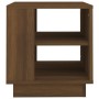Mesa de centro madera de ingeniería roble marrón 40x40x43 cm