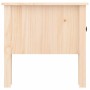 Mesa auxiliar 2 unidades de madera maciza de pino 50x50x49 cm