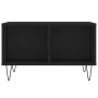 Mesa de centro madera contrachapada negro 60x50x36,5 cm