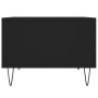 Mesa de centro madera contrachapada negro 60x50x36,5 cm
