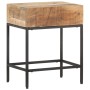 Mesa auxiliar de madera de mango maciza 40x30x50 cm