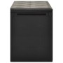 Caja de almacenaje para jardín gris antracita 114x47x60 cm