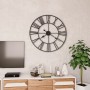 Reloj de pared vintage movimiento cuarzo metal 80 cm XXL