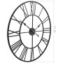 Reloj de pared vintage movimiento cuarzo metal 80 cm XXL