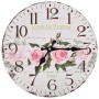 Reloj de pared vintage con flores 30 cm