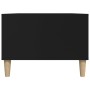 Mesa de centro madera contrachapada negro 90x50x36,5 cm