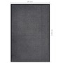 Felpudo gris antracita 80x120 cm