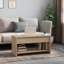 Mesa de centro madera de ingeniería roble Sonoma 102x50x52,5 cm