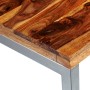 Mesa de comedor con patas de acero madera maciza