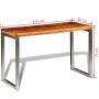 Mesa de comedor con patas de acero madera maciza