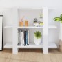 Estantería/divisor de espacios blanco brillante 100x30x87 cm