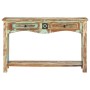 Mesa consola madera maciza reciclada 120x40x75 cm