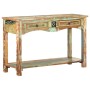 Mesa consola madera maciza reciclada 120x40x75 cm