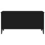 Mesa de centro madera contrachapada negro 90x44,5x45 cm