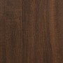 Mesa auxiliar madera contrachapada marrón roble 55x38x45 cm