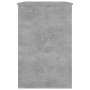 Escritorio de madera contrachapada gris hormigón 100x50x76 cm