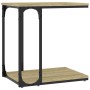 Mesa auxiliar madera contrachapada roble Sonoma 50x35x52 cm