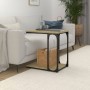 Mesa auxiliar madera contrachapada roble Sonoma 50x35x52 cm