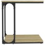 Mesa auxiliar madera contrachapada roble Sonoma 50x35x52 cm