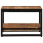 Mesa de centro de madera maciza de acacia 60x60x40 cm