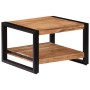 Mesa de centro de madera maciza de acacia 60x60x40 cm