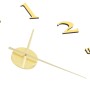Reloj 3D de pared con diseño moderno 100 cm XXL dorado