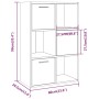 Mueble de almacenaje roble ahumado 60x29,5x90 cm
