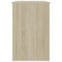 Escritorio madera contrachapada color roble Sonoma 100x50x76 cm