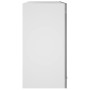 Armario colgante vidrio madera gris Sonoma 60x31x60 cm
