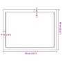 Estante pared madera roble tratada marrón oscuro 80x60x(2-4) cm