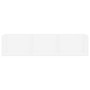 Estante de pared para CD madera contrachapada blanco 75x18x18cm
