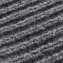 Alfombra de entrada PVC gris 90x120 cm