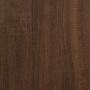 Mesitas auxiliares 2 uds madera contrachapada marrón roble