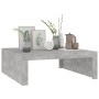 Mesa de centro madera de ingeniería gris hormigón 100x100x35 cm