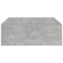 Mesa de centro madera de ingeniería gris hormigón 100x100x35 cm