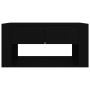Mesa de centro madera contrachapada negro 80x50x40 cm