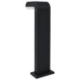 Lámpara LED de pared para jardín ovalada negra 9 W