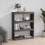 Estantería/divisor de espacios madera pino gris 80x30x103,5 cm