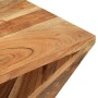 Mesa auxiliar madera maciza de acacia 35x35x55 cm