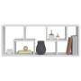 Estantería de pared madera contrachapada blanco 36x16x90 cm