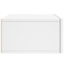 Mesitas de noche de pared 2 uds blanco 35x35x20 cm