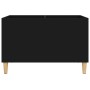 Mueble para discos madera contrachapada negro 74,5x38x48 cm