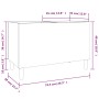 Mueble para discos madera contrachapada negro 74,5x38x48 cm
