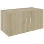 Armario de pared madera ingeniería roble Sonoma 80x39x40 cm