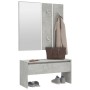 Set de muebles de recibidor madera contrachapada gris hormigón