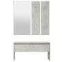 Set de muebles de recibidor madera contrachapada gris hormigón